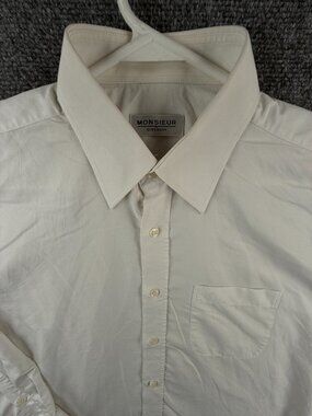 Givenchy Button Up Shirt Men Long Sleeve Designer White Size 40-82 XL Pocket